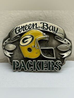 Vintage 1987 Green Bay Packers Official NFL Football Limited Edition Belt Buckle